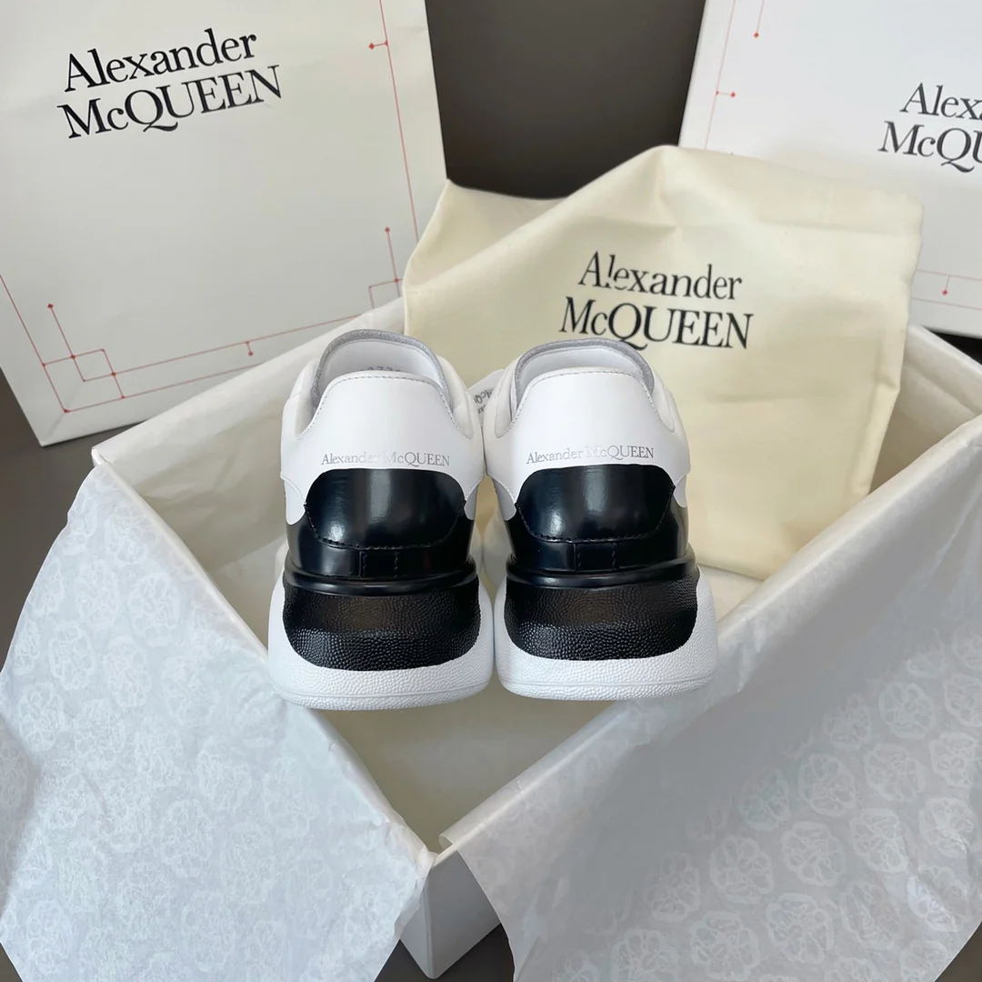 McQueen - Tail - Black - White Sneakers