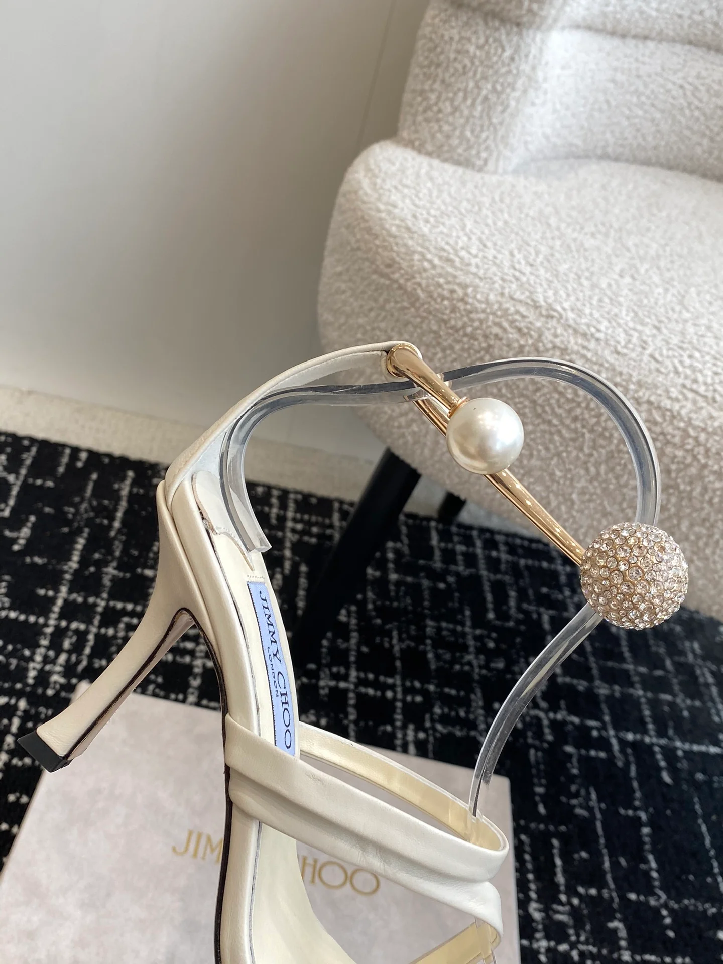 Сандалии-шпильки с квадратным носком от JC, коллекция 2024 года - Изображение коллекции - 1