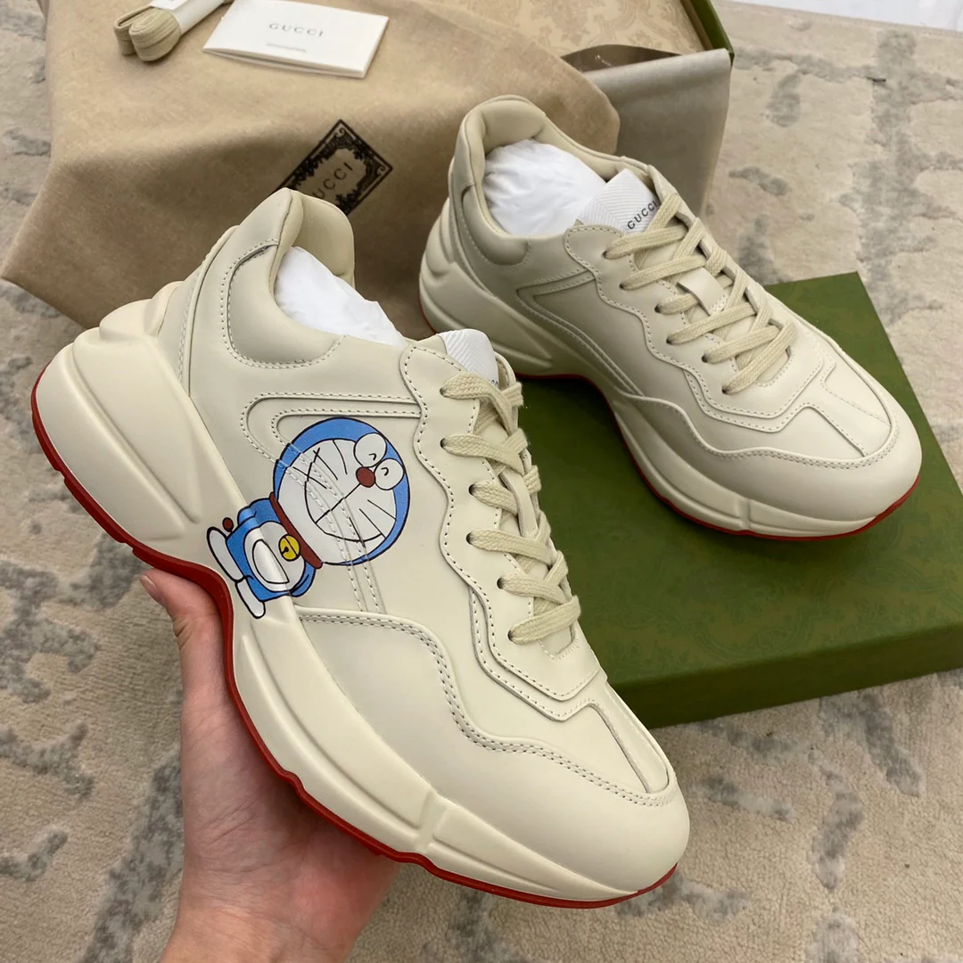 Массивные кроссовки Gucci - унисекс - 18