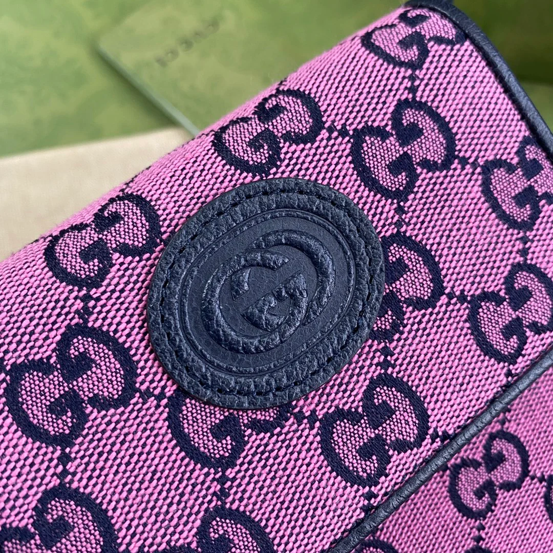 Сумка для мобильного телефона Gucci из серии Marmont — розовато-фиолетовая — 11-5-18-3-5 см