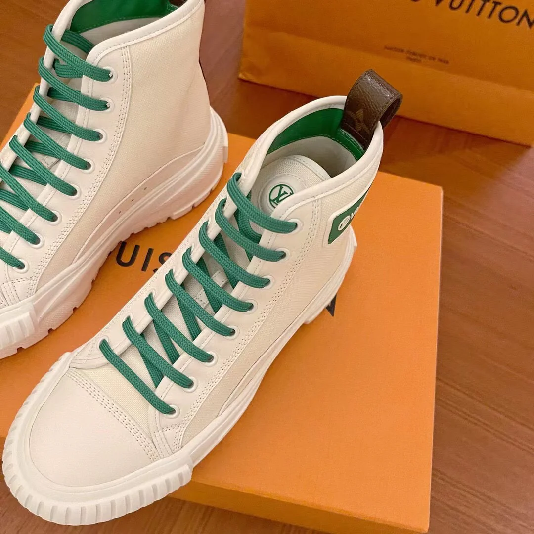 Обувь LV - LV - новая модель 2022 года - Команда - Высокие кроссовки - Зеленый