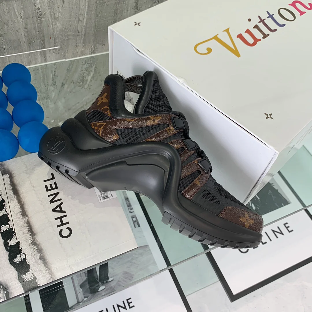 Обувь LV - массивные кроссовки LV - классическая кожа