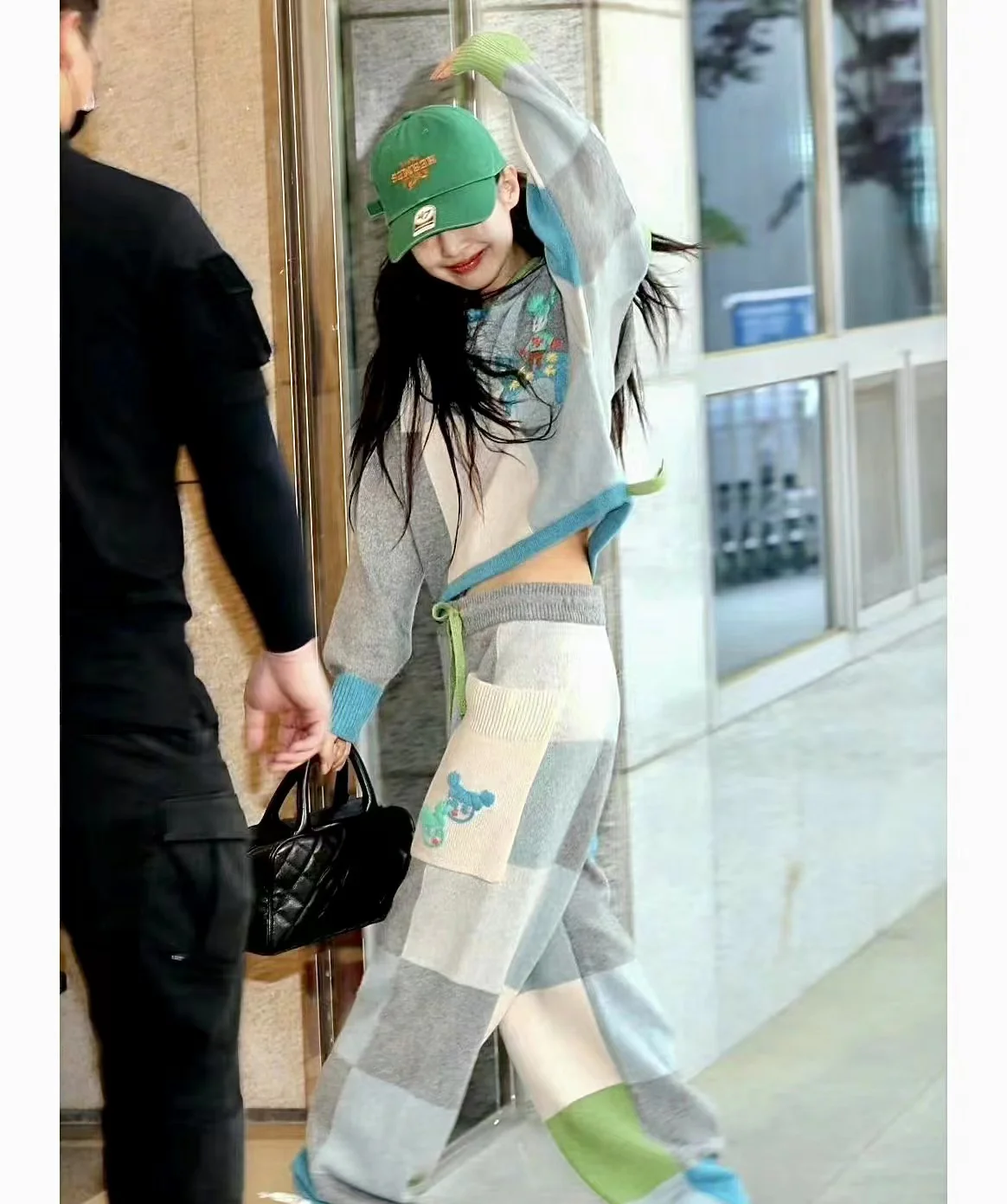 Винтажная сумка-боулинг Chanel - черная