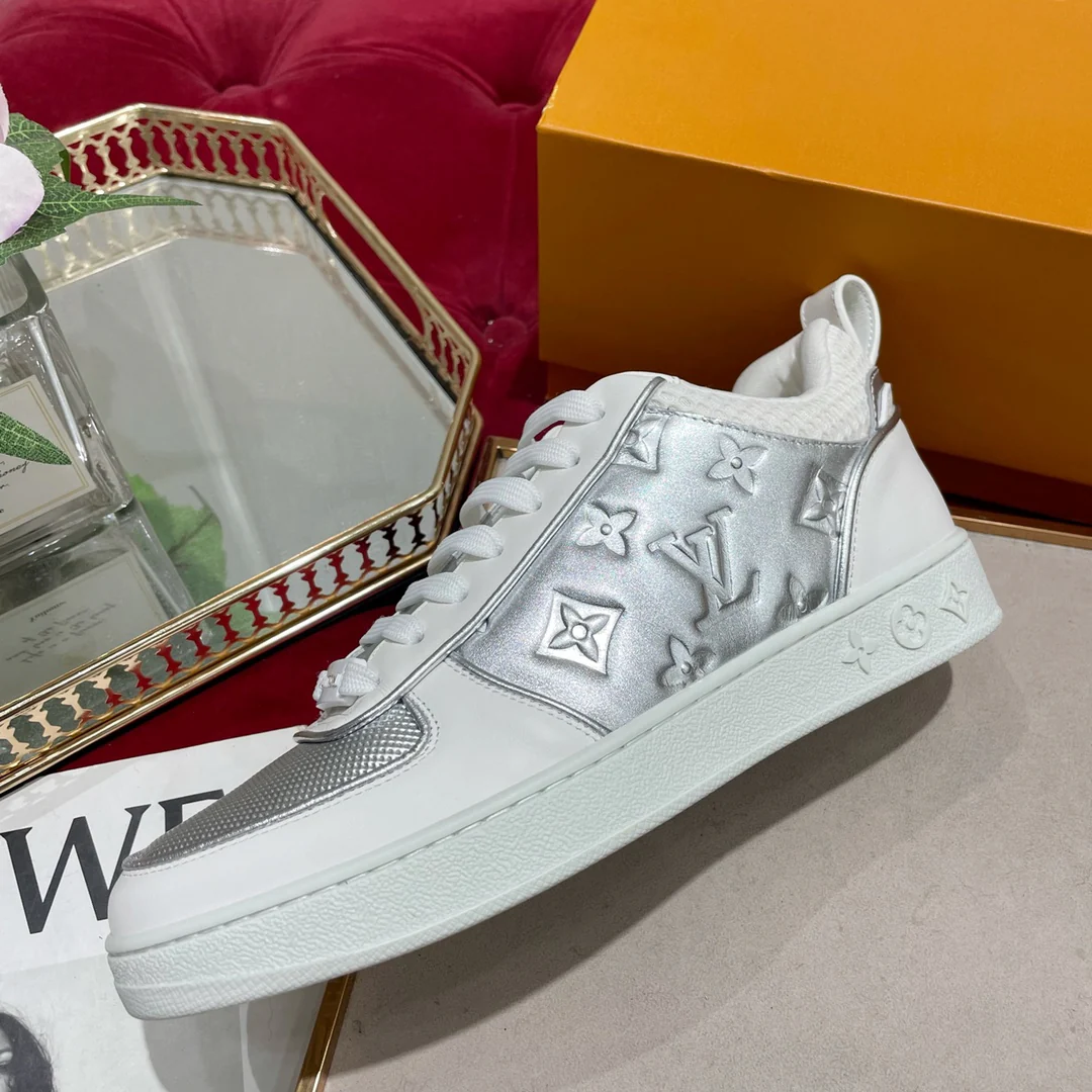 Обувь LV - кроссовки LV - низкие - повседневная обувь - серебристый