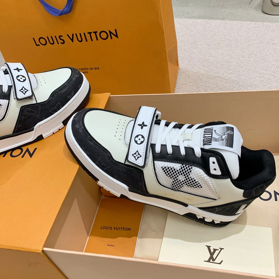 Кроссовки LV Trainer Series - на липучках - унисекс - черные