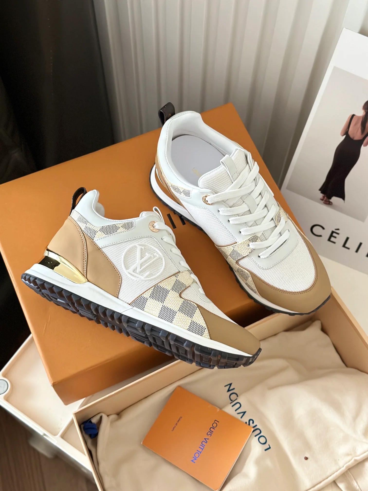 Кроссовки LV Runaway - серия Milk Tea Brown - модель 4