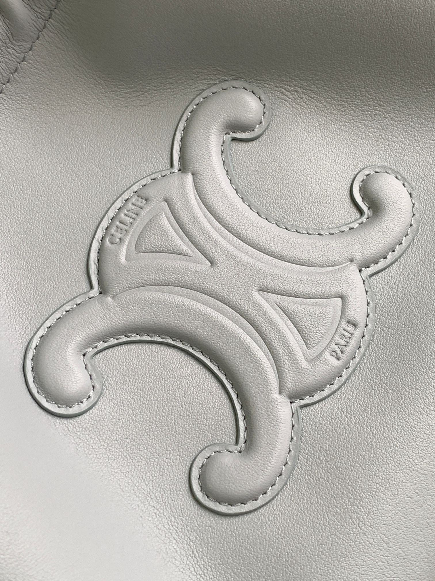 Сумка на завязках Celine Cuir Cabas - Маленькая - Нежно-голубая