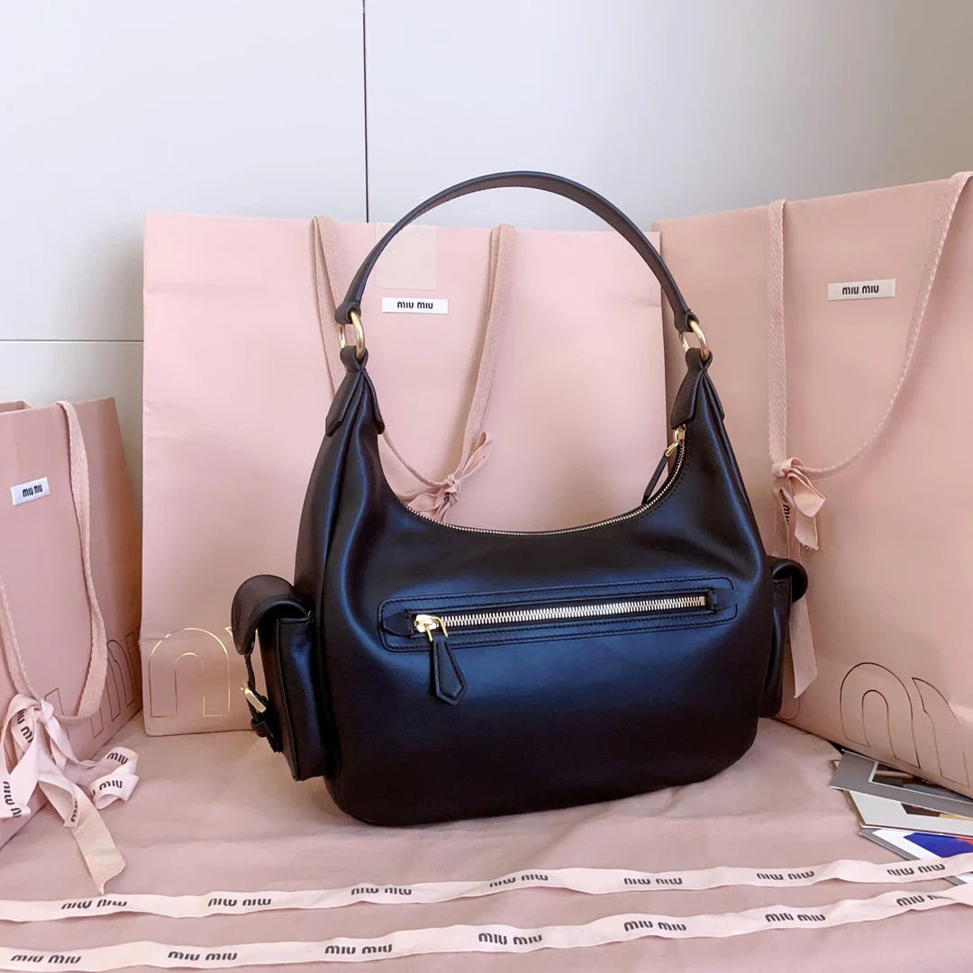 Мотоциклетная сумка Miu Miu-5bc189, черная.