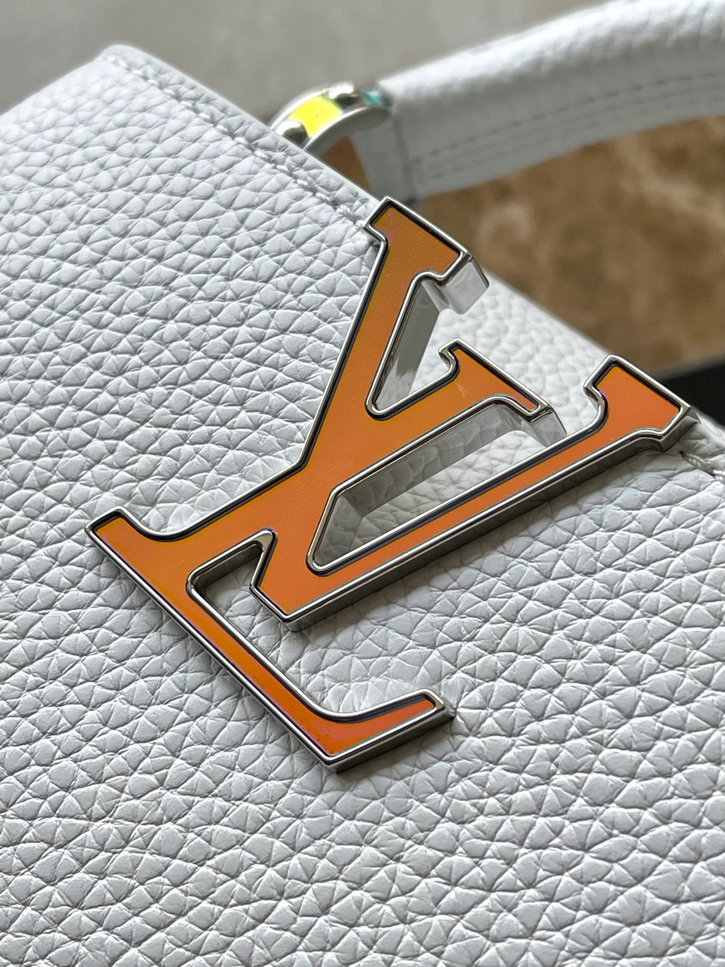 m22054-LV-capucines-mini сумка/сумка через плечо-белая