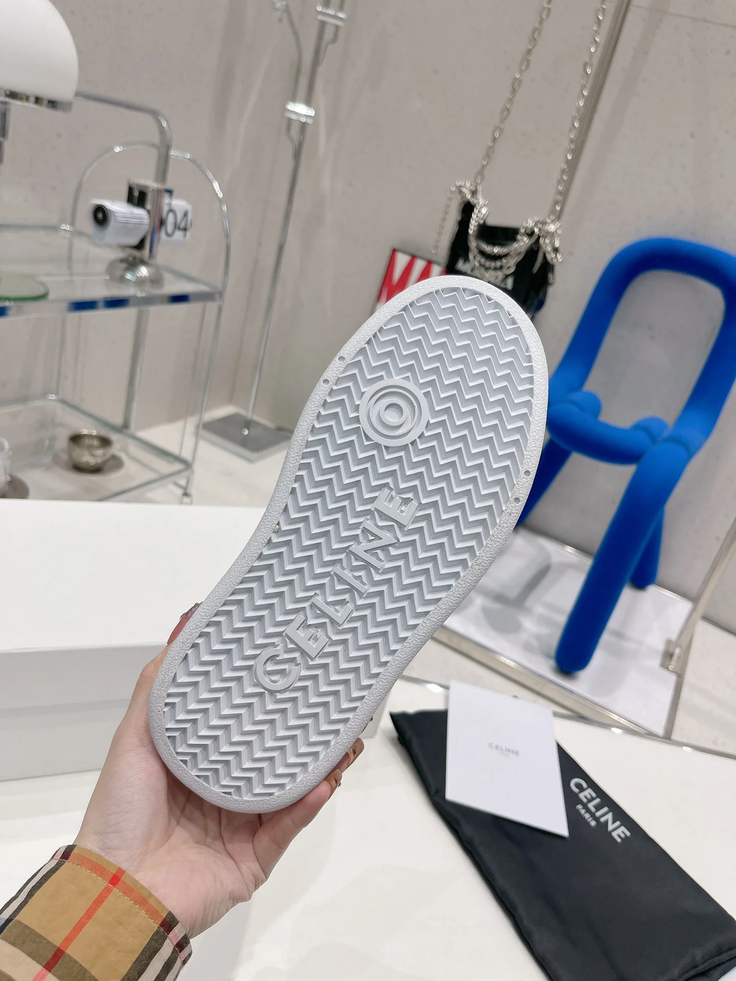 Белые кроссовки на платформе Celine - повседневная обувь, спортивная обувь - 1