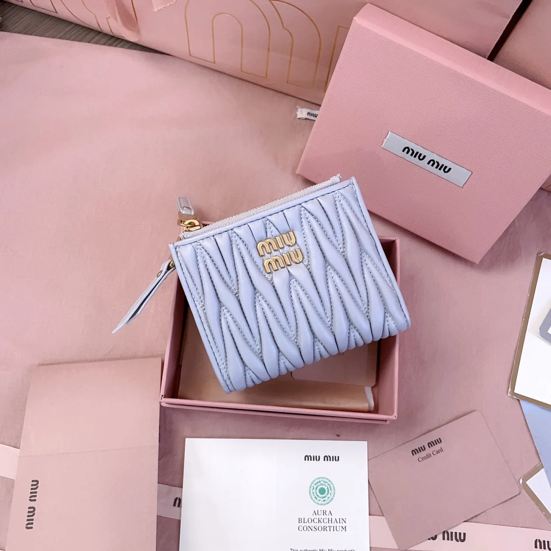 Miu Miu-5mv017-карманный-кошелек-маленький-синий