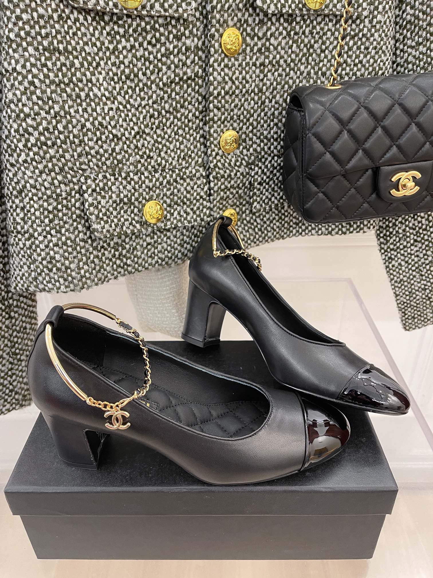 Chanel - Изысканная цепочка - Туфли Мэри Джейн