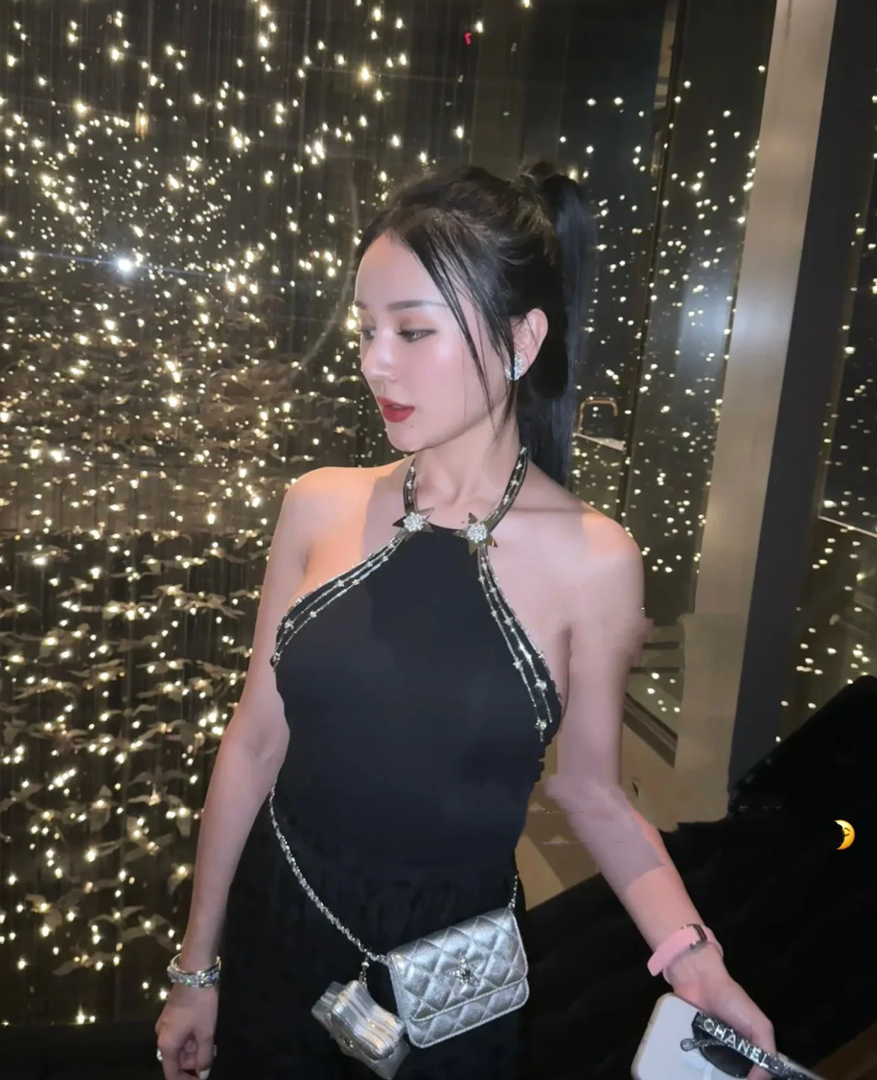 Новинка весны/лета от Chanel - Мини-сумка через плечо Chanel 24c - Серебристая