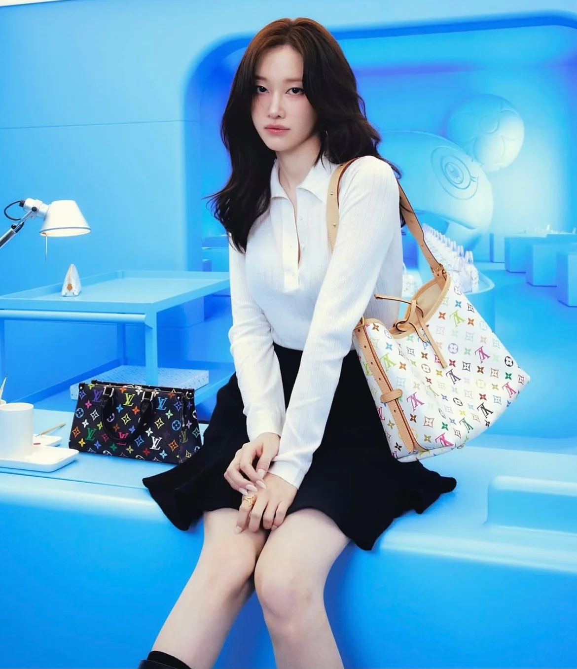 Сумка LV Carryall Bow Handbag - белая