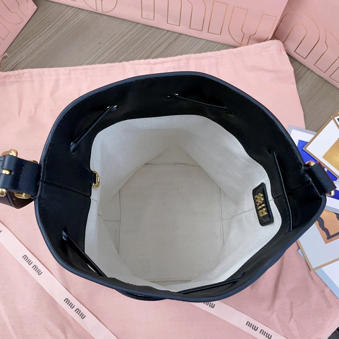 Miu Miu-5be090-Premium Calfskin Bucket Bag-1