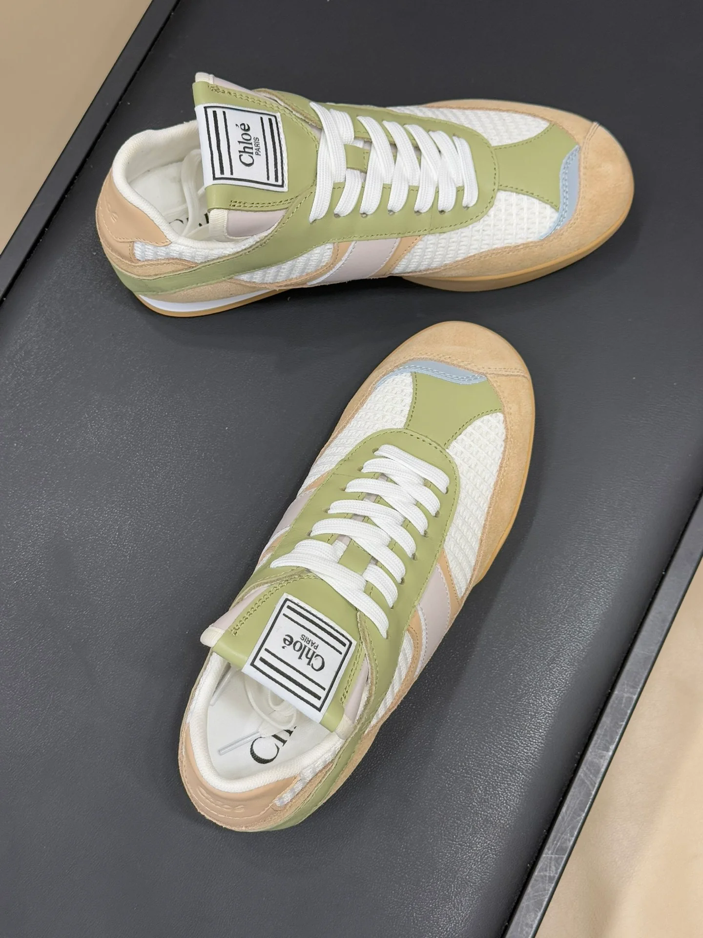 Повседневные туфли Chloe 2024 - зеленые