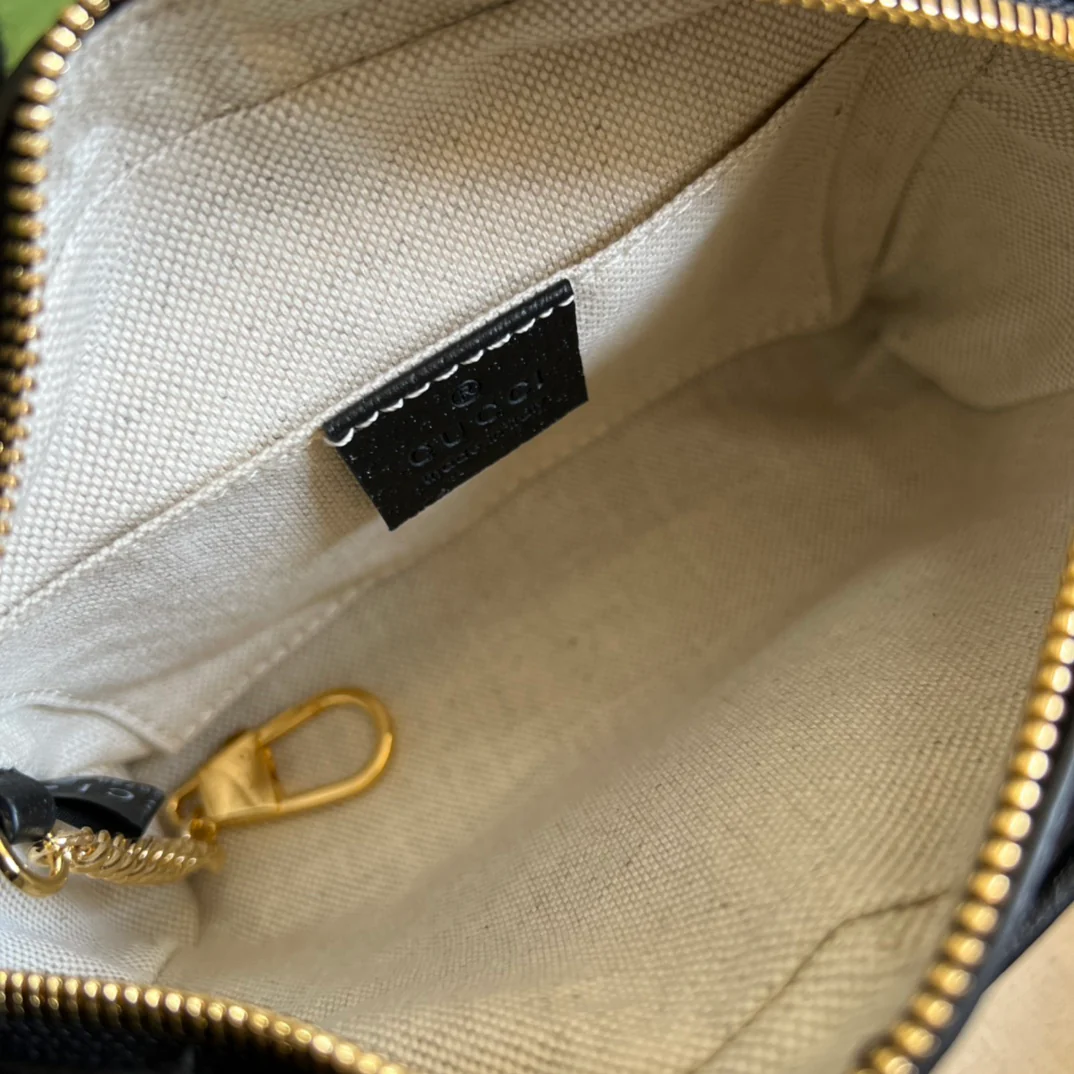 Мини-сумочка Gucci Ophidia Mini GG - черная, джинсовая.