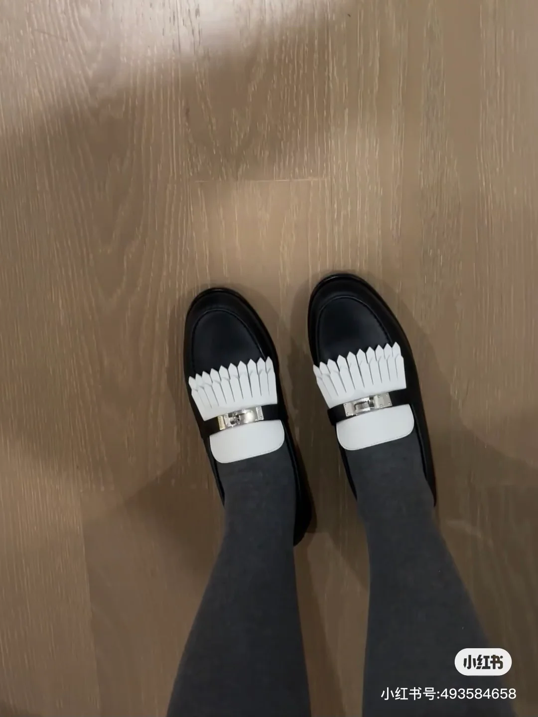 Балетки Hermes 2024 Kelly Buckle Flats - черные