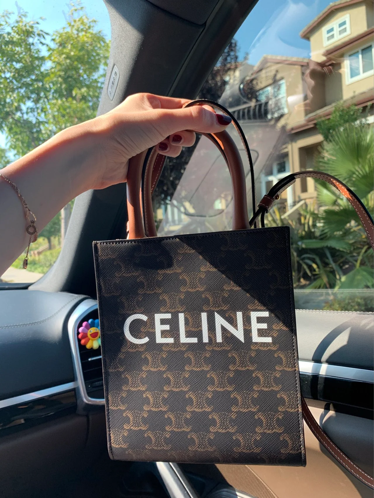 Celine Mini Cabas Brown Monogram