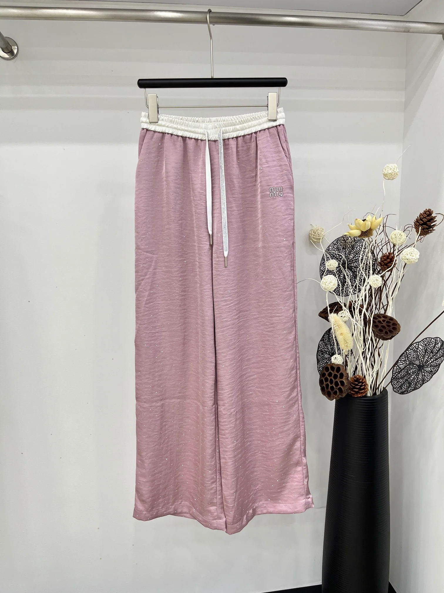 Miu Miu - 2404-24 Новые повседневные брюки - Розовые