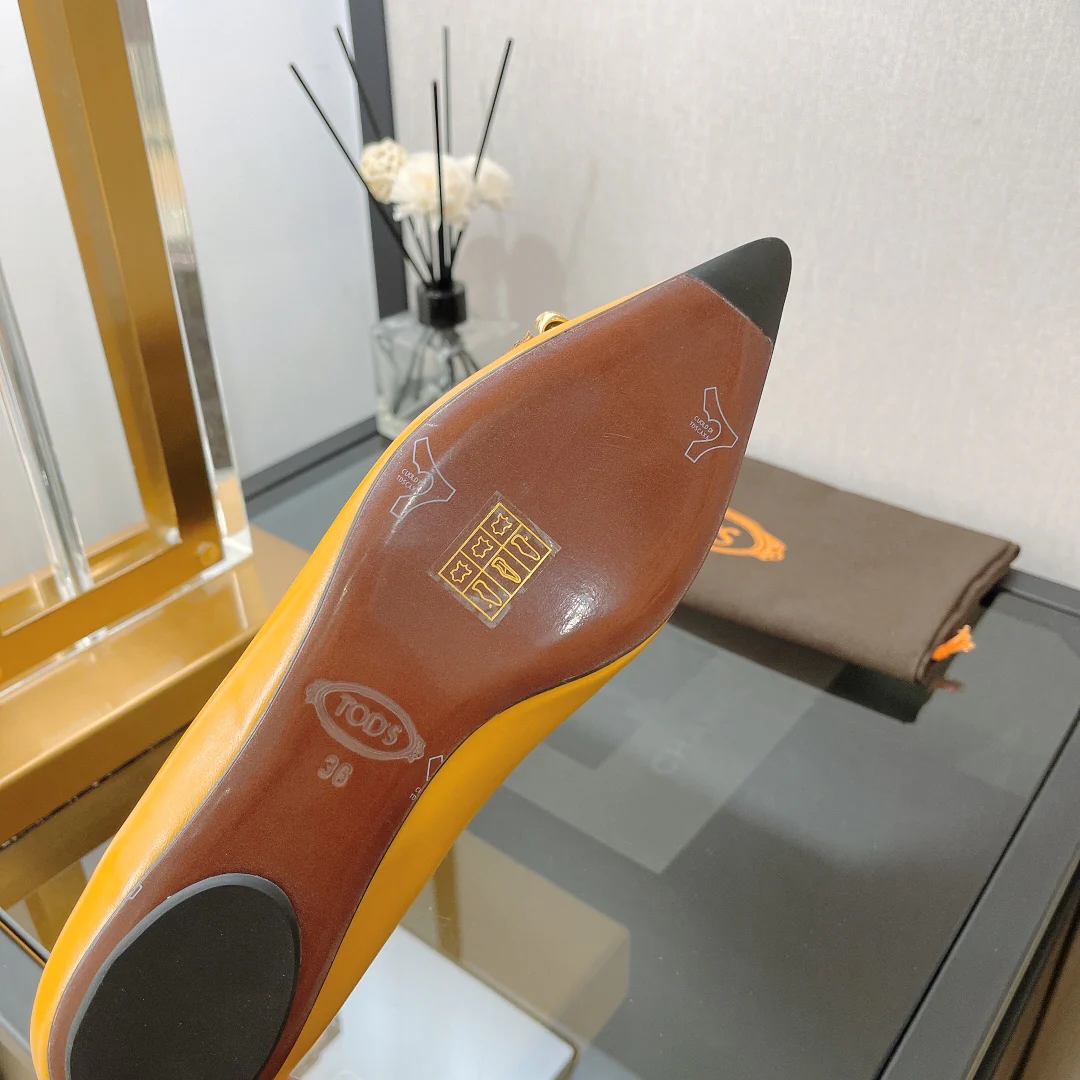 Туфли-балетки Tods с острым носком - 3