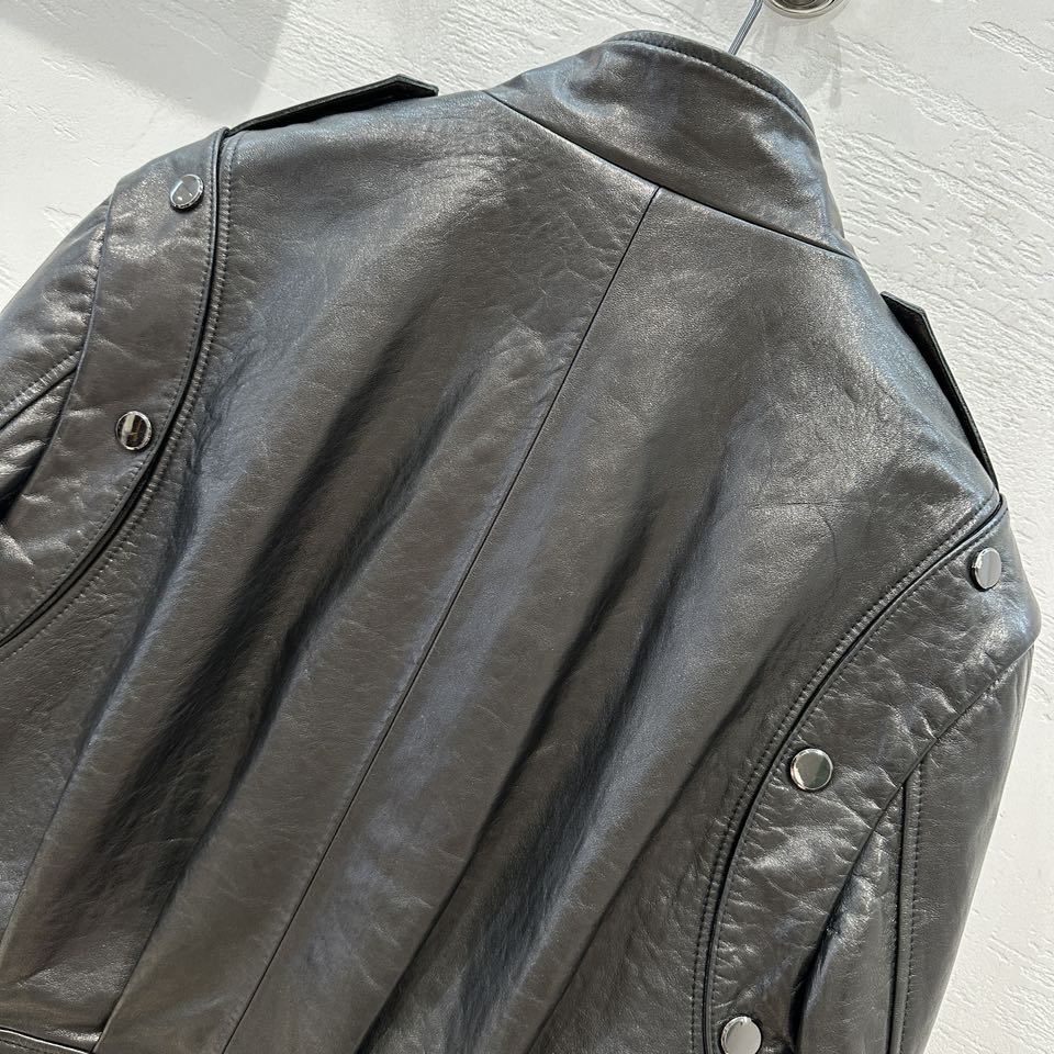 Balenciaga - 2403 - Новинка ранней весны - Двусторонняя куртка с воротником-стойкой