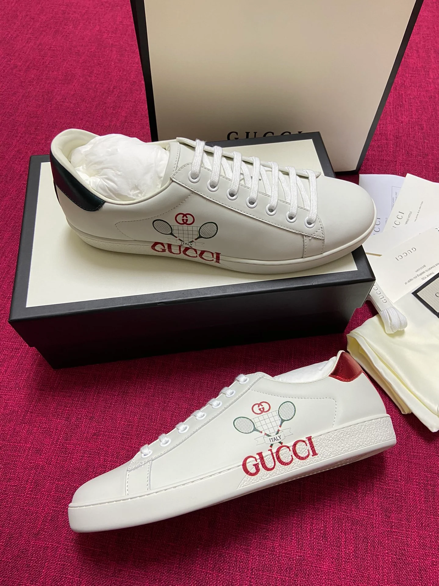 Gucci - Белые кроссовки - Кроссовки - Повседневная обувь - 6