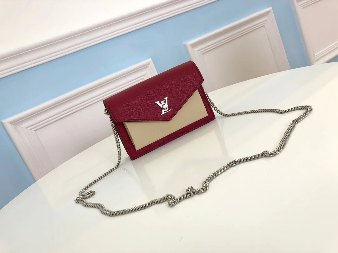 m63471-LV-mylockme-chain bag-maroon