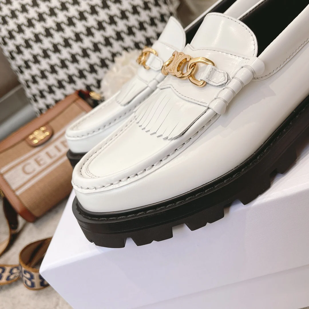 Обувь Celine - Celine - классические лоферы - белые