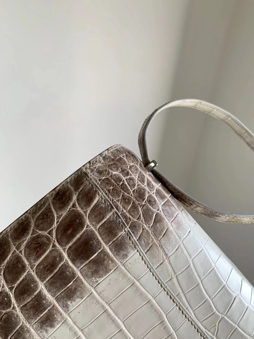 Серебряная пряжка Hermes Constance 26 Elan Himalaya