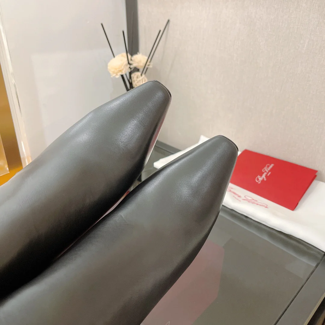 Обувь RV - Новинка сезона осень/зима 2022 - Ботильоны на шпильке - Черные