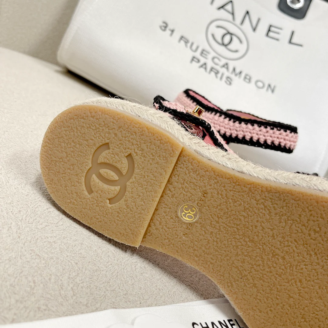 Chanel - Вязаные балетки