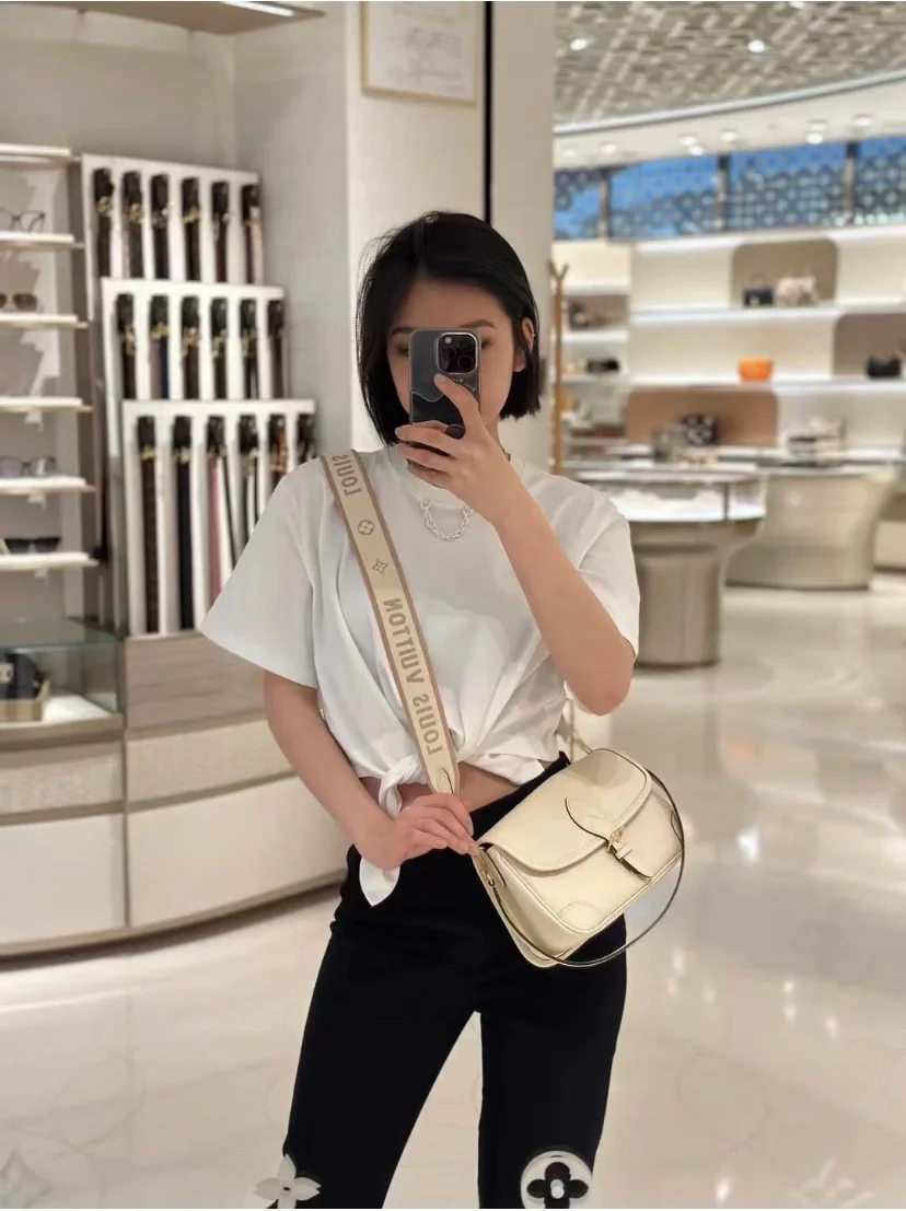 m46388-LV-diane Сумка-багет (наплечная/кроссбоди) - белая