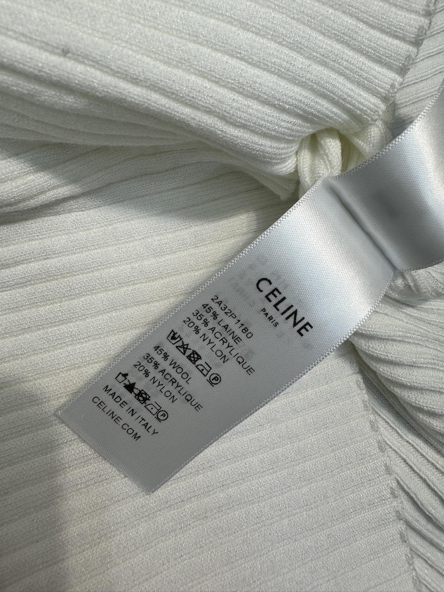 Вязаный жилет Celine-2403, белый