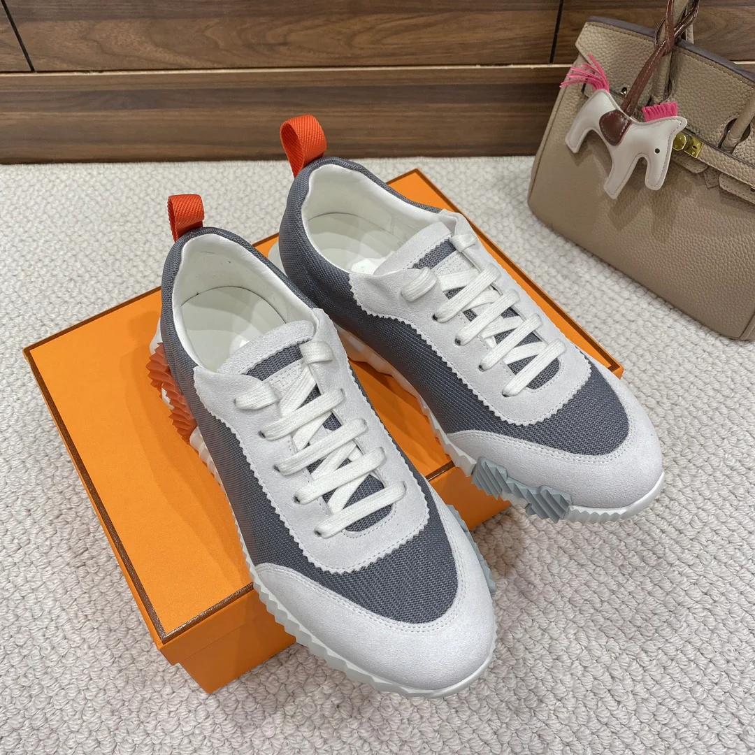 Весенняя коллекция Hermes 2022 — Спортивная повседневная обувь — Унисекс — Серый