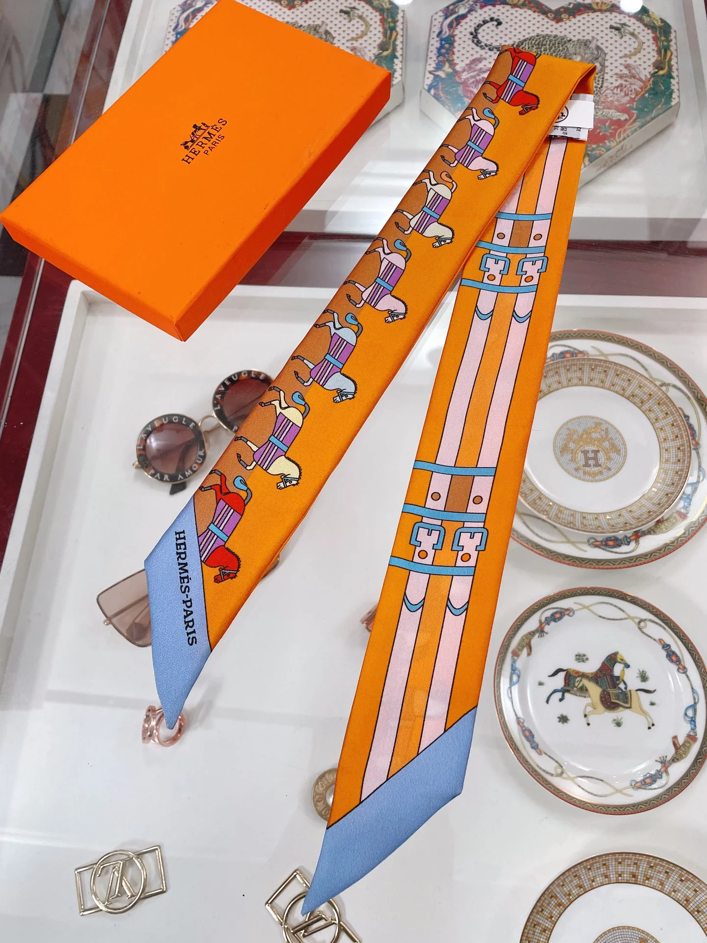 Hermes - Новая коллекция твилли - 5-86 см - 100% шелковый твилл, двусторонний - 2