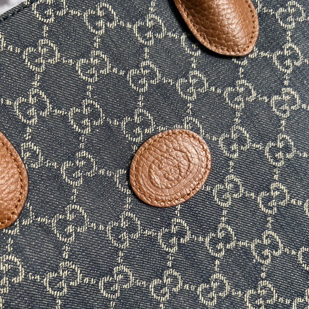 Большая джинсовая сумка-тоут Gucci - 3