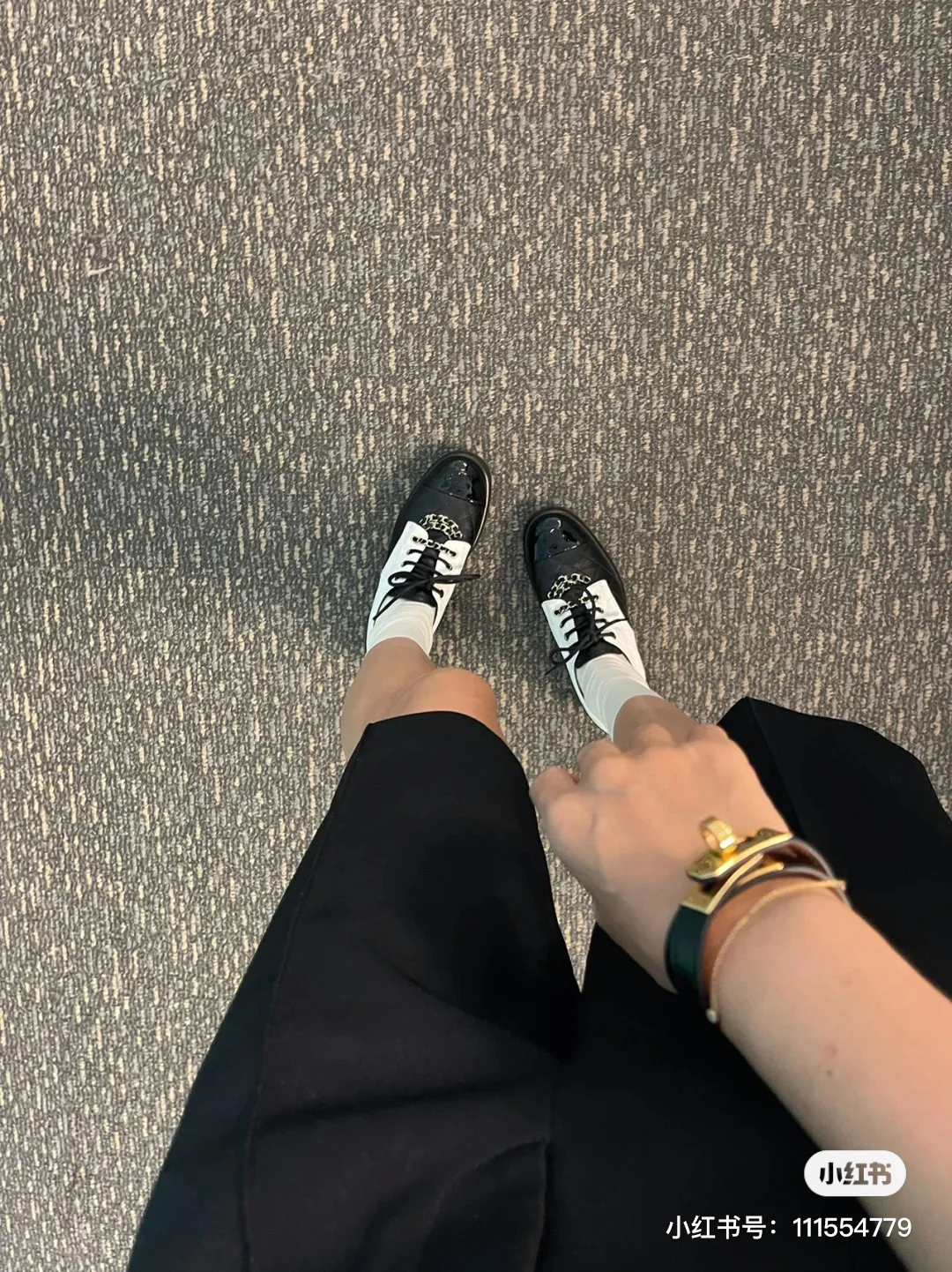 Chanel - Лоферы на платформе с цепочкой и шнуровкой