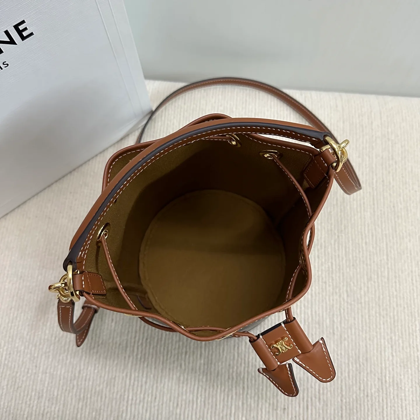 Сумка-ведро Celine Clara на завязках - маленькая