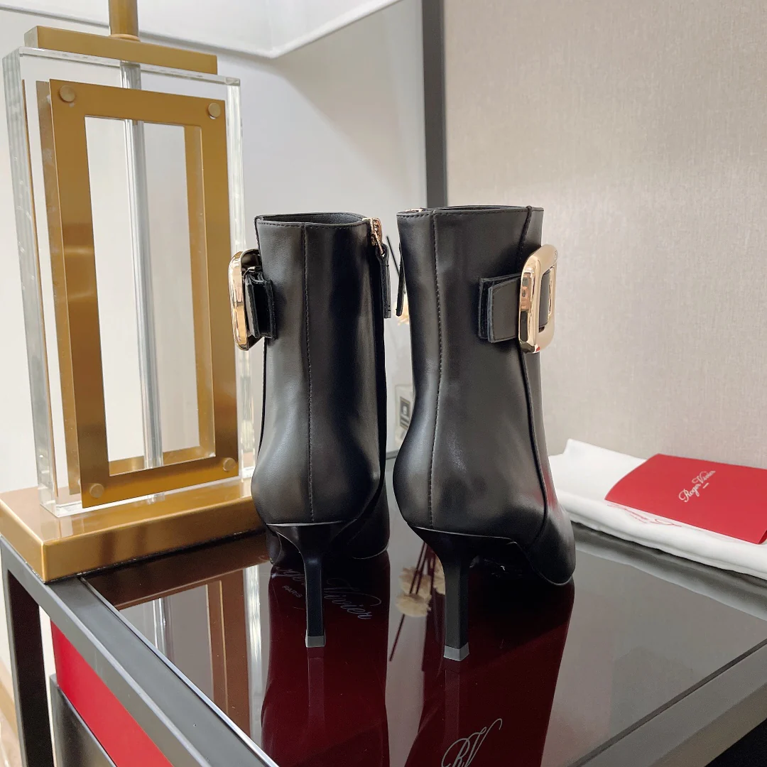 Обувь RV - Новинка сезона осень/зима 2022 - Ботильоны на шпильке - Черные