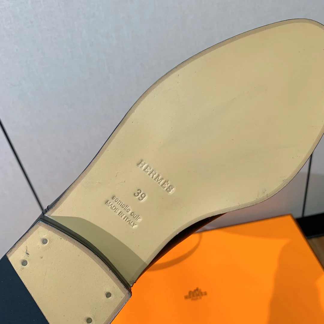 Сапоги для верховой езды Hermes Kelly с пряжкой - черные