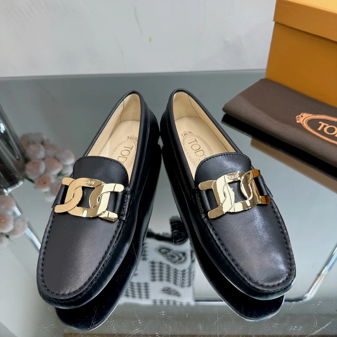 Tods - Лоферы - Металлический черный