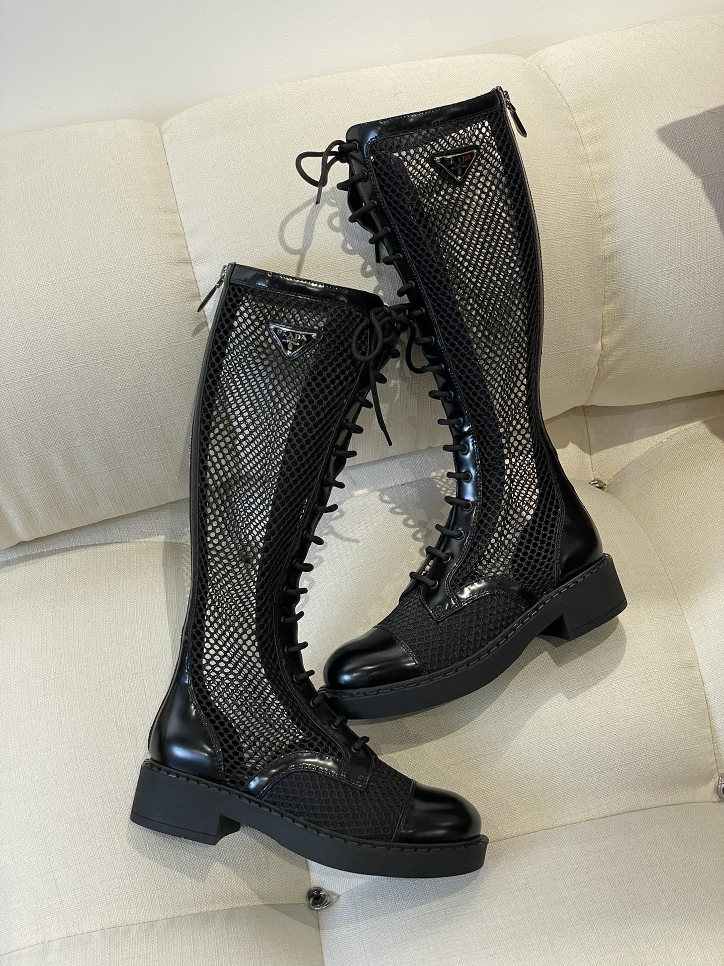Prada - Сетчатые сапоги