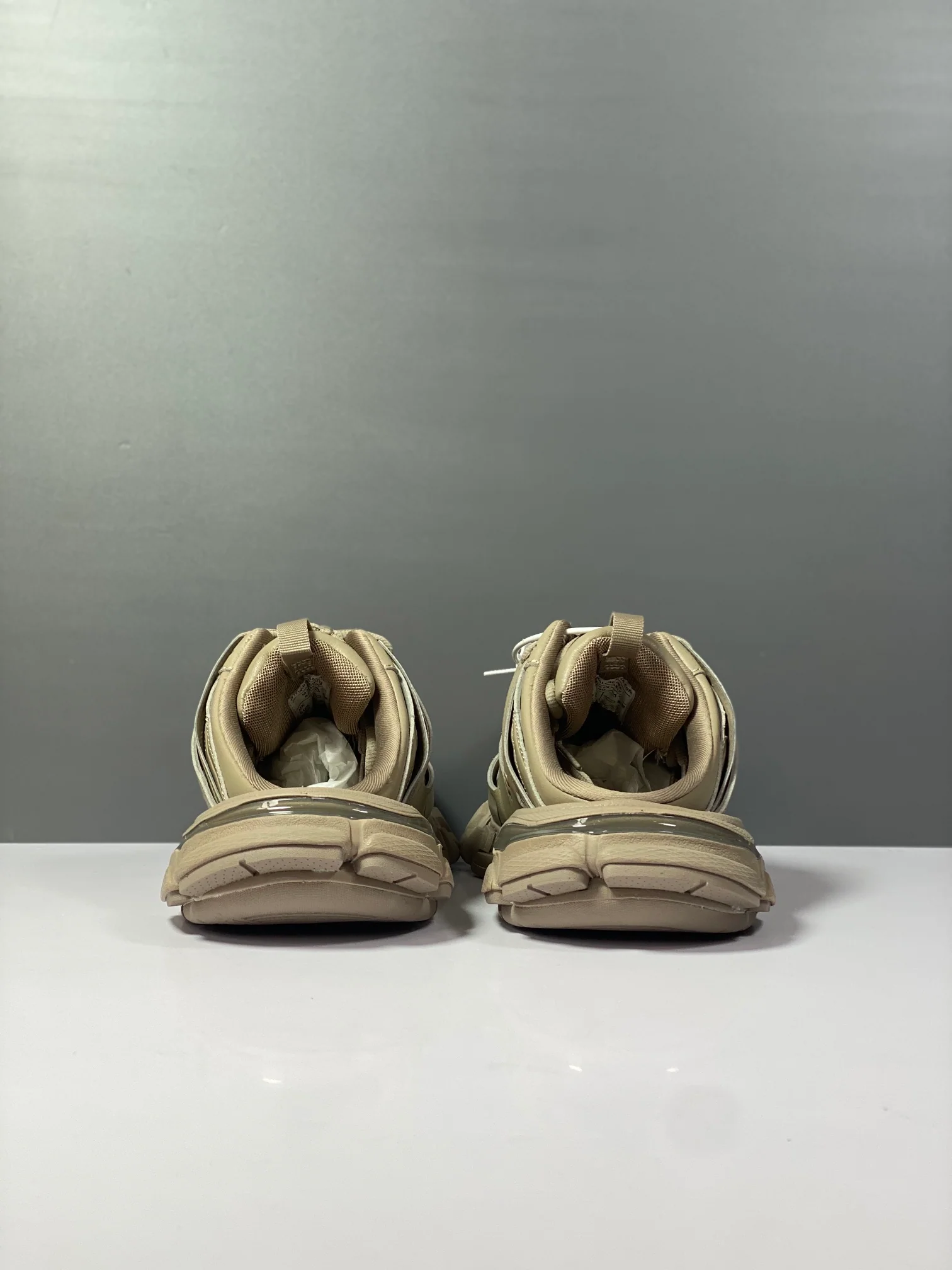 Balenciaga - Парные тапочки - 3-0 - Полутапочки - Кроссовки - Tess - S-Gomma - Maille - Бело-оранжевые - 1