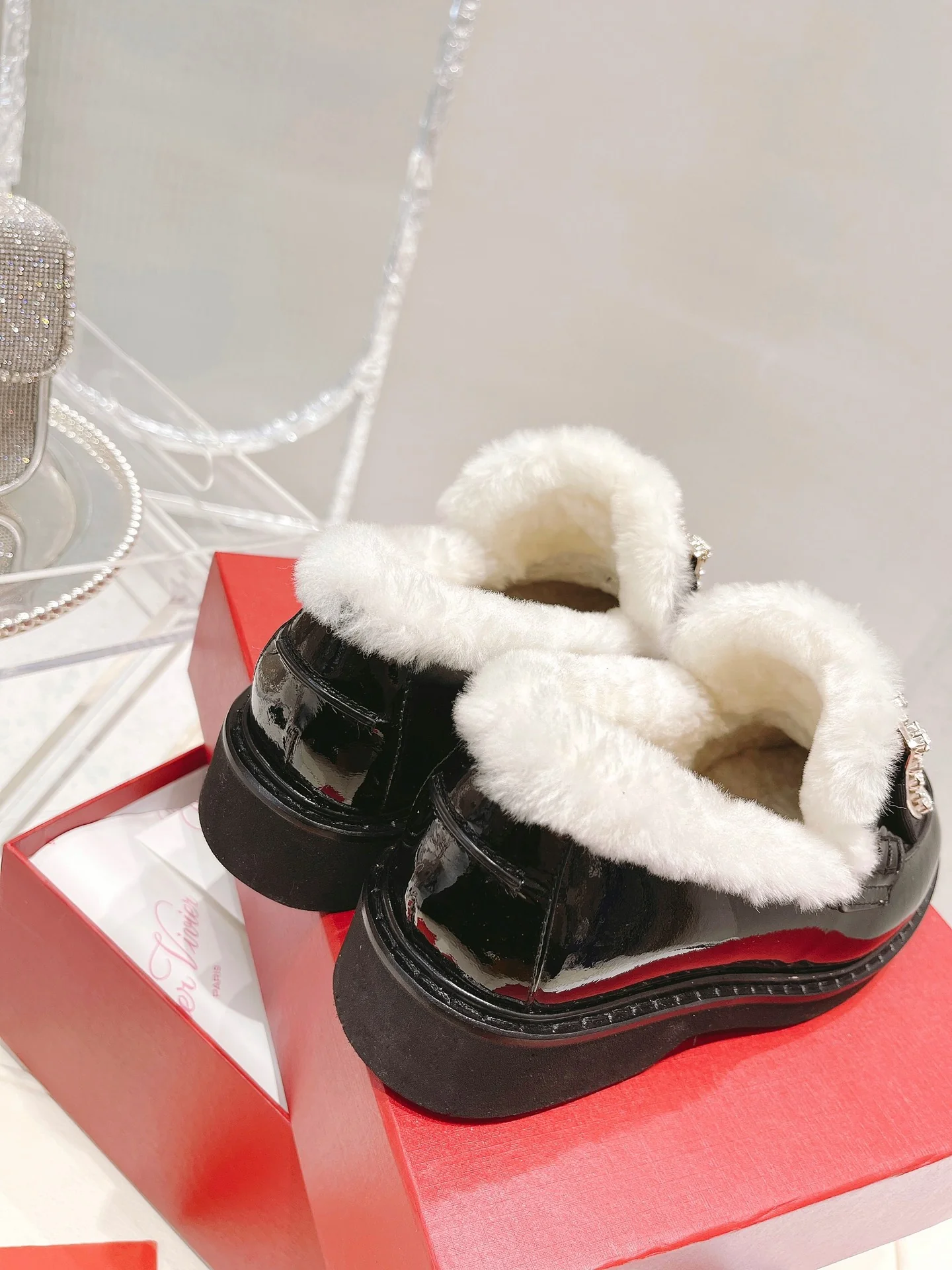 Обувь RV Shoes - 2024 - Шерстяные ботильоны - Черные