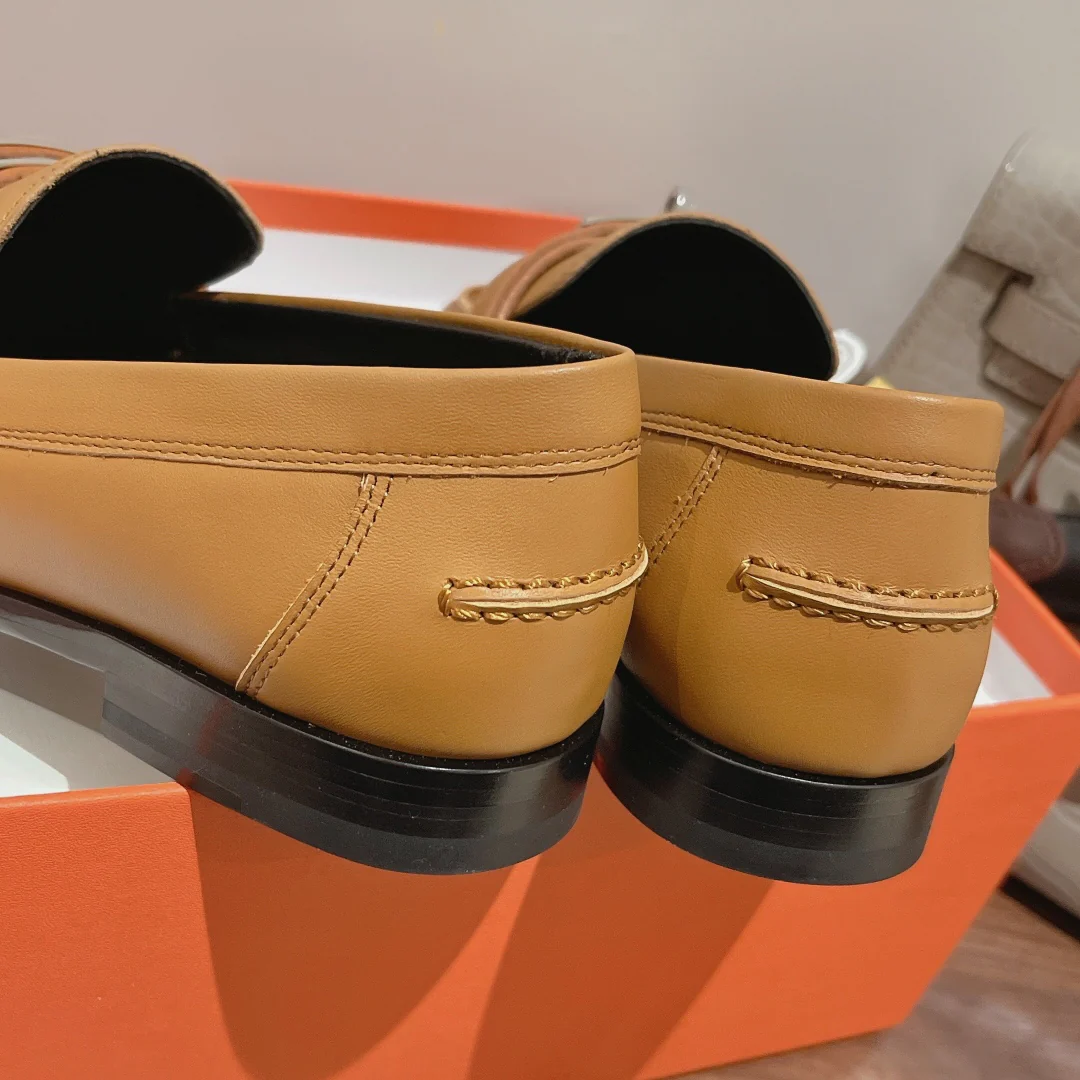 Лоферы Hermes Kelly с пряжкой - 3