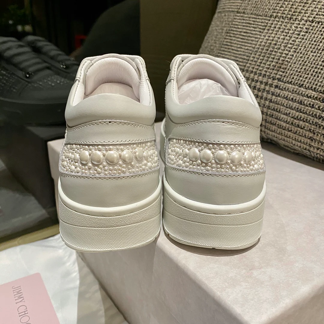 Jimmy - Верх из перламутра - Платформа - Повседневные туфли - Белые