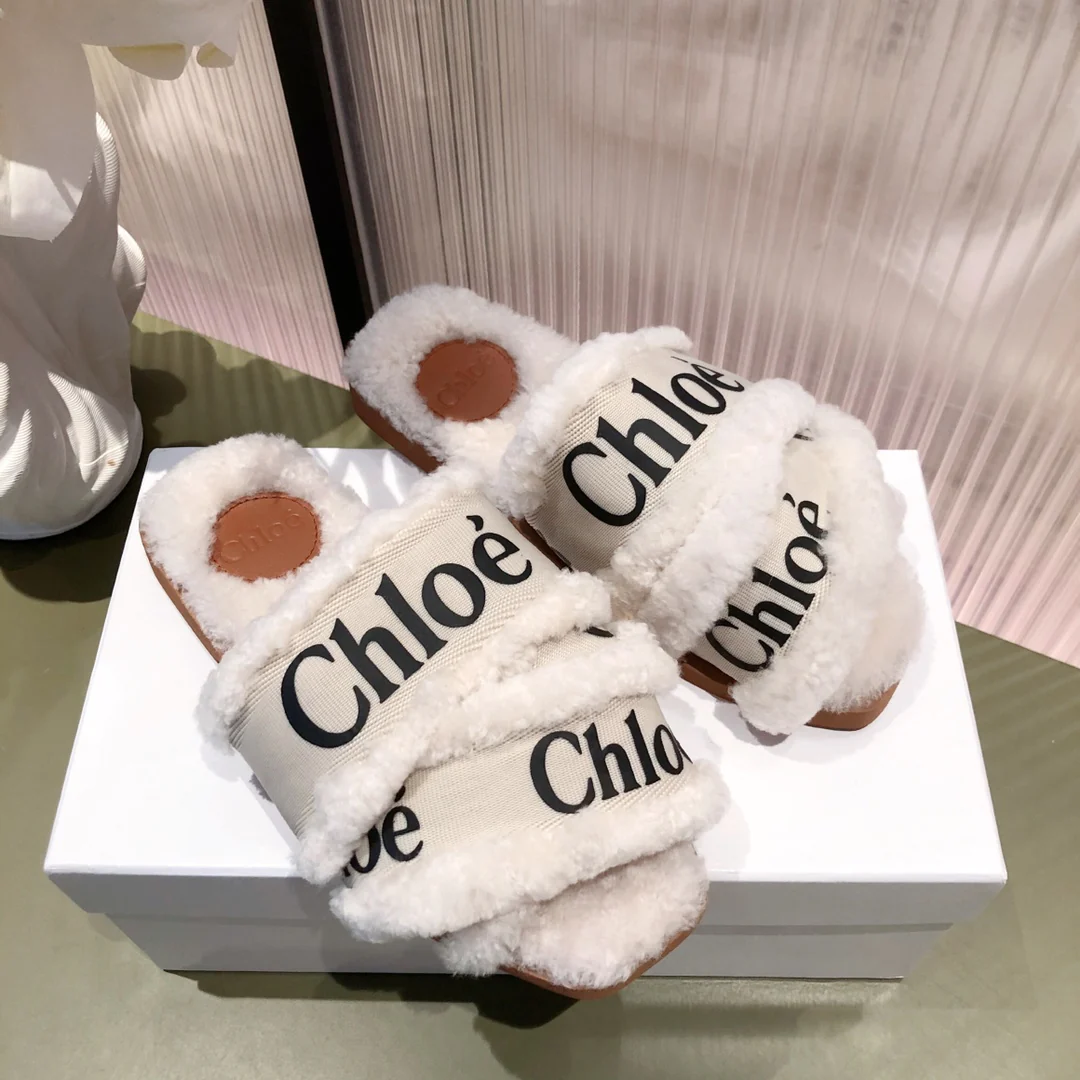 Туфли Chloe - Chloe - из овечьей шерсти - белые