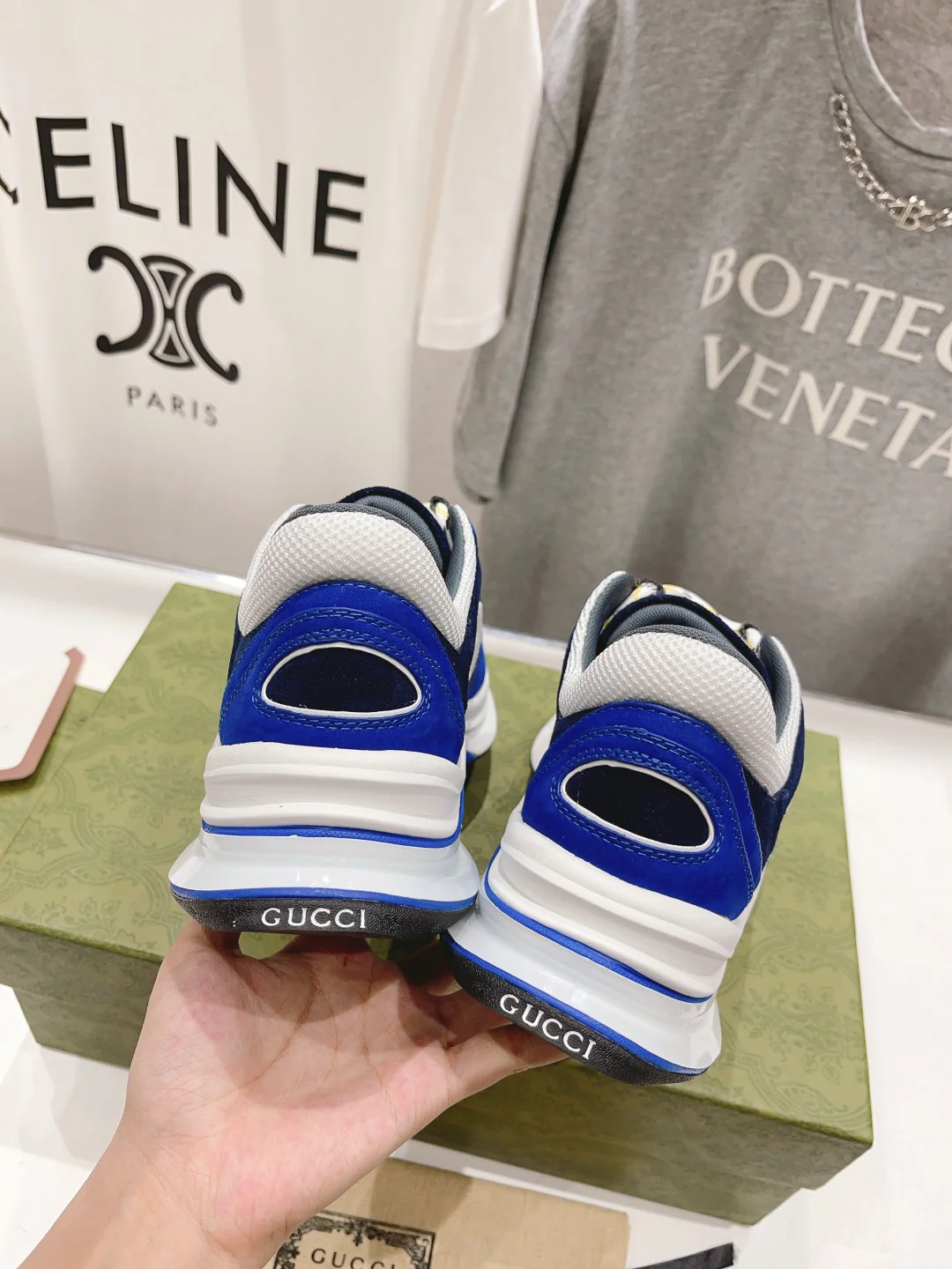 Новинка Gucci 2023 года - Кроссовки - Унисекс - Синие