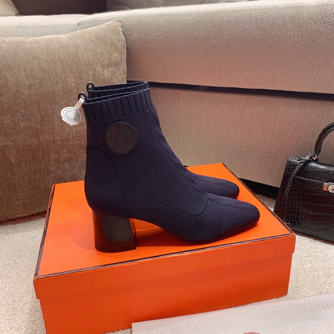 Вязаные эластичные сапоги Hermes-volver